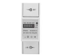 KIMISS Misuratore Elettrico a 220 V Digital 1 Fase 2 Filo Din Rail - 20 Un Misuratore KWH Elettronico con Indicatori a LED e Uscita d'impulso
