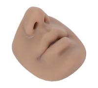 KIMISS Modello di Naso in Silicone con Bocca Morbida, Imitazione del Naso per l'insegnamento e la Pratica dei Gioielli (Pelle scura)