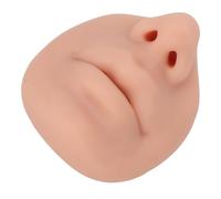 KIMISS Modello di Naso in Silicone con Bocca Morbida, Imitazione del Naso per l'insegnamento e la Pratica dei Gioielli (Colore della pelle medio)