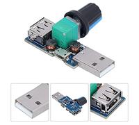 KIMISS Modulo di Controllo della velocità della Ventola USB Regolabile con Bassa rumorosità e Installazione semplice: Regolatore di velocità Continuo Migliore Gestione del Flusso d'aria