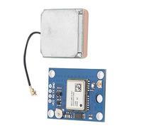 KIMISS Modulo GPS con EEPROM e Antenna IPX per Controllo di Volo - NEO-6MV2, Baud Rate Predefinito 9600bps, Antenna Attiva in Ceramica, Batteria di Backup Dati Affidabile