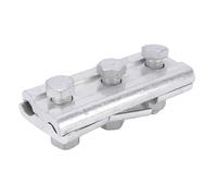 KIMISS Morsetto per Binario a T con Design Parallelo per Cavi da 120-150 mm² - Lega di Alluminio per Carichi Pesanti, Connessione a 3 Bulloni