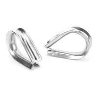 KIMISS Morsetto per Fune Marina in Acciaio Inossidabile da 18 Mm - Clip per Ditali per Accessori per Barche e Protezione Cavi, Facile da Installare, Leggero, Resistente Alla Ruggine, Ideale per