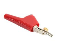 KIMISS Morsetto per Test di Comunicazione per Telecomunicazioni con Clamp/Holder a Coccodrillo con Apertura Ad Ago da 25 Mm J.60043 per Progetti Elettrici e Test della Batteria (rosso)