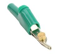 KIMISS Morsetto per Test di Comunicazione per Telecomunicazioni con Clamp/Holder a Coccodrillo con Apertura Ad Ago da 25 Mm J.60043 per Progetti Elettrici e Test della Batteria (GREEN)