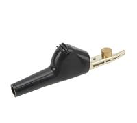 KIMISS Morsetto per Test di Comunicazione per Telecomunicazioni con Clamp/Holder a Coccodrillo con Apertura Ad Ago da 25 Mm J.60043 per Progetti Elettrici e Test della Batteria (BLACK)