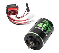 KIMISS Motore A Spazzole 540 Ad Alta Torsione e Basso Rumore con ESC da 360 A per SUV RC - Doppia modalità e Protezione A Bassa Tensione per Prestazioni Migliorate (45T)