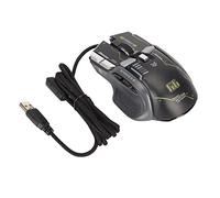 KIMISS Mouse da gioco cablato, 10 pulsanti macro programmabile 13 12800 DPI Gamer ottico 0 con pulsanti Mouse USB ergonomici per computer RGB retroilluminato per laptop PC Desktop Modalità di