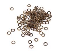 KIMISS Occhielli in Metallo da 5 Mm per Artigianato in Pelle, Kit di Occhielli in Ottone Resistente da 100 Pezzi per Scarpe, Borse, Scrapbooking Fai da Te (metallo)