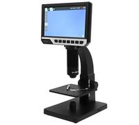 KIMISS Oscilloscopio Digitale Industriale HD da 12 MP e 7 Pollici con Doppia Illuminazione a LED e Ingrandimento 2000X per la Riparazione del Circuito, l'identificazione delle Gemme e