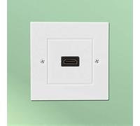 KIMISS Pannello a Parete Bianco con Cavo per Ufficio Domestico, Design Resistente all'impatto, Facile Installazione per il Montaggio delle Pareti della cavità, Ideale per Hotel e Teatri Domestici