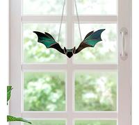 KIMISS Pannello di Finestra BAT PACKer Suncatcher - Ornamenti Colorati per la Parete da Esterno per Interni per Decorazioni per la Casa, Decorazione di Halloween e Catcher di Luce Solare Unici (Foto