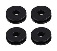 KIMISS Passacavi per boccole parabrezza, boccola per parabrezza rimovibile POM 4 pezzi (nero)