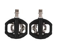 KIMISS Pedale Multiuso con Piattaforma Bifacciale per Mountain Bike - Pedali a Sgancio Rapido Sigillati con Tacchette per Bici da Strada, Facile Conversione Dalla modalità a Sgancio Rapido a Quella