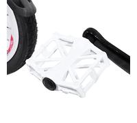 KIMISS Pedali Pedale Verde Velo Lega di Alluminio 1 Paio Pedali Bici in Alluminio Resistente Antiscivolo per Bici da Strada MTB(Verde) (Bianco)