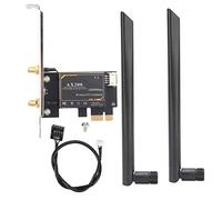 KIMISS per AX200, Band Bluetooth 5.1 PCIE Wireless Tastiera Spagnola Bluetooth 5G WiFi Card Doppio Adesivo Arabo con Antenna per 10 64bit Linux PC Desktop