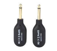 KIMISS per Chitarra Wireless Spina da 2,4 GHz da 6,35 Mm Trasmettitore e Ricevitore Wireless a Distanza di 30 M per Tastiera di Violino Basso + per Chitarra Ricaricabile + per Elettrica