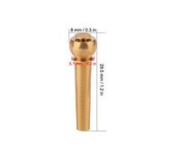 KIMISS Perni per Ponte per Chitarra in Ottone - Parti di Ricambio Acustiche da 6 Pezzi per Chitarre Folk, qualità del Tono Migliorata, Design Durevole (GOLD)