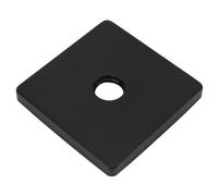 KIMISS Piastra di Copertura Quadrata per Braccio Doccia - Flangia Universale Extra Large per Braccio Doccia in Acciaio Inossidabile per l'arredamento del Bagno Moderno (BLACK)