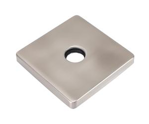 KIMISS Piastra di Copertura Quadrata per Braccio Doccia - Flangia Universale Extra Large per Braccio Doccia in Acciaio Inossidabile per l'arredamento del Bagno Moderno (Spazzolato)