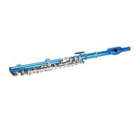 KIMISS Piccolo Flauto Cupronichel Blu + Chiave Mi Francese 6 Fori per Principianti - Suono e Design di Qualità per Aspiranti Musicisti