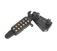 KIMISS Pickup Magnetico Woody Soundhole per Chitarra - Pickup per Chitarra con Controllo del Volume e Tono Regolabile