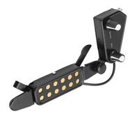 KIMISS Pickup Passivo per Chitarra - Pickup a Clamp/Holder per Chitarra Elettrica Trasduttore Elettrico con Controllo del Volume - Magnetico per con Corde in Acciaio (BLACK)