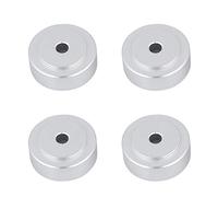 KIMISS Piedini 'amplificatore in Lega di Alluminio 4 Pezzi 20 * 8 Mm Cuscinetti Ammortizzatori per Surround Stereo - (SILVER)