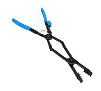 KIMISS Pinza per Fascette Stringitubo a Doppio Snodo Lungo 445 Mm, Strumento per Clip a Molla con Braccio Dritto Extra Lungo con Meccanismo di Bloccaggio a Cricchetto