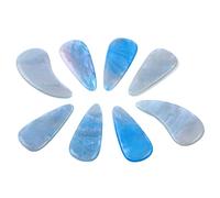 KIMISS Plettri per Dita e Coperture per Unghie - 8 Pezzi in Silicone, Comodi Accessori per Unghie Riutilizzabili per Giocatori Professionisti (Colore nuvola)