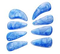 KIMISS Plettri per Dita e Coperture per Unghie - 8 Pezzi in Silicone, Comodi Accessori per Unghie Riutilizzabili per Giocatori Professionisti (Colore della montagna)