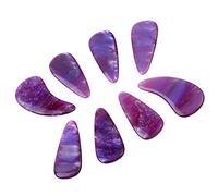 KIMISS Plettri per Dita e Coperture per Unghie - 8 Pezzi in Silicone, Comodi Accessori per Unghie Riutilizzabili per Giocatori Professionisti (Colore della Via Lattea)
