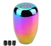 KIMISS Pomello del Cambio Auto Universale,Pomello del cambio universale per auto per trasmissioni manuali, cambio a 6 velocità con opzioni di colore, design in metallo resistente, facile installare