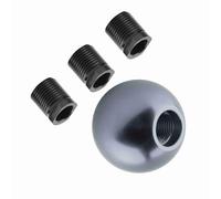 KIMISS Pomello del per Auto a compatibilità Universale, a Forma di Sfera Rotonda - Design Elegante in Lega di Alluminio Facile Installazione (Ti colore)