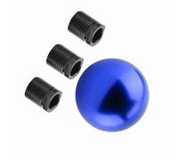 KIMISS Pomello del per Auto a compatibilità Universale, a Forma di Sfera Rotonda - Design Elegante in Lega di Alluminio Facile Installazione (BLUE)