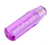 KIMISS Pomello in Cristallo per Veicoli con Manuale - Leva del da 15 Cm/5,9 Pollici - Design Elegante in Acrilico (PURPLE)