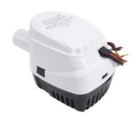 KIMISS Pompa di Sentina Automatica per Barche 24 V 1100 GPH Pompa di Sentina Marina Ad Alta capacità con Interruttore a Galleggiante Integrato per Barche Yacht Bianco Presa da 1 1/8