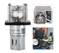 KIMISS Pompa Peristaltica, 300-500mL/min, Acciaio Inossidabile (12V) | Tubo in silicone resistente, metodo di installazione piatta, funzionamento silenzioso, facile manutenzione