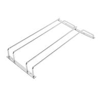 KIMISS Portabicchieri da Vino in Acciaio Inossidabile - Mensola Sospesa a Doppia da 35 Cm per, Bar e Casa