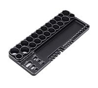 KIMISS Portaoggetti per Strumenti RC - Organizer in Lega di Alluminio per Cacciaviti, Forbici e Strumenti RC con Fori di Fissaggio (BLACK)