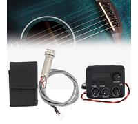 KIMISS Preamplificatore per Chitarra con Schermo LCD - Equalizzatore Pickup a 3 Segmenti per un Facile Controllo di Volume, Bassi, Medi, Alti - Accessori Ideali per Strumenti Musicali