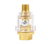 KIMISS Professional 1/4in NPT Mini Lubrificatore per oliatore in linea Accessorio per utensili pneumatici in rame color oro=mini oliatore
