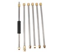KIMISS Prolunga per Idropulitrice, per Idropulitrice 90 Pollici per la Pulizia del Tetto con Connessione Rapida 1/4 di Pollice, Acciaio Inossidabile Resistente 6 Pezzi