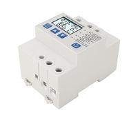 KIMISS Protettore Automatico di Tensione 63 A per Dispositivi AC 230 V - Dispositivo di Protezione da Sovratensione e Sottotensione con Ripristino Automatico
