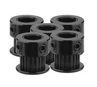 KIMISS Puleggia della Cinghia Dentata Gt2, 5 Pezzi 5 8mm Larghezza del Foro 20 Denti 2gt Attrezzatura della Puleggia della Cinghia Dentata della Ruota Sincrona in Alluminio per