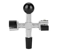 KIMISS Pulitore per Morsetti Batteria 4 Vie - Attrezzo di Manutenzione Flessibile per Auto, Rimuove Corrosione Efficacemente