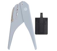 KIMISS Puntatore a Foro di Funghi per Carta A4-6 Fogli Contemporaneamente, Sovrano di Posizionamento, Ideale per le Forniture Scolastiche e di Ufficio (GRAY)
