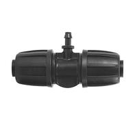 KIMISS Raccordo a T Universale per 10 Pezzi da 16mm a 4/7 Connettore a T Spinato con Serratura da Giardino per Tubo in PE Irrigazione da Giardino, Raccordi Senza Perdite