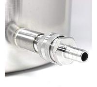 KIMISS Raccordo per Birra Fatta in Casa - Adattatore Connettore Rapido in Acciaio Inossidabile con Filettatura Maschio G1/2 Pollici per Birra Fatta in Casa - Adattatore per