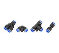 KIMISS Raccordo Rapido 6mm, 40 Pezzi, Connettori Pneumatici per Tubi | Facile installazione con spinta dell\'aria, sicuro sotto pressione, anello di rilascio ovale, design girevole